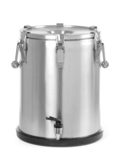 Izolačný prenosný termos – s kohútikom, HENDI, Profi Line, 25L, ⌀330x(H)430mm