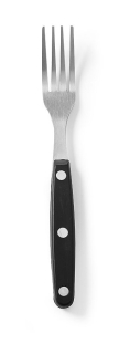 Steakové vidličky - 6 ks, HENDI, Profi Line, Čierna, 6 ks, (L)200mm