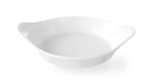 Okrúhla polmiska na pečenie s rukoväťami, HENDI, 0,15L, 185x152x(H)40mm
