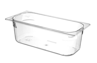Nádoba na zmrzlinu z polykarbonátu, HENDI, 5L, Priehľadná, 360x165x(H)120mm