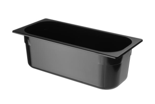 Nádoba na zmrzlinu z polykarbonátu, HENDI, 5L, Čierna, 360x165x(H)120mm