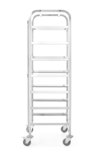 Vozík na prepravu košov do umývačiek riadu, 7 × 500×500 mm, HENDI, 615x560x(H)1710mm