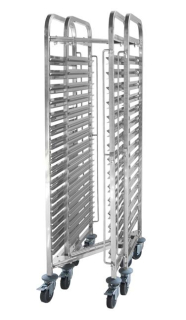Vozík na prepravu nádob, kompaktný – 15x GN 1/1, HENDI, 445x610x(H)1710mm