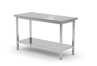 Centrálny pracovný stôl – skrutkový, HENDI, Profi Line, 1400x700x(H)850mm