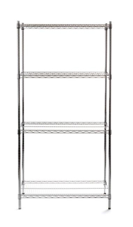 4-policový skladovací regál, HENDI, 910x455x(H)1830mm