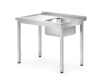 Drezový stôl – skrutkový, hĺbka 700 mm, HENDI, Profi Line, 1000x700x(H)850mm