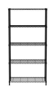 Skladovací stojan s 5 policami, HENDI, Čierna, 910x455x(H)1830mm