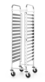 Pojazdný vozík pre , HENDI, Kitchen Line, GN 1/1, Strieborná, 380x550x(H)1705mm