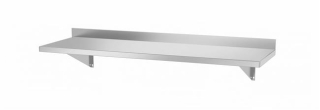 Stenová polička s 2 konzolami, HENDI, 1000x300x(H)250mm