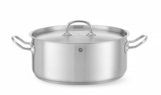 Varný hrniec nízky – s vekom, HENDI, Kitchen Line, 7,3L, ⌀280x(H)120mm