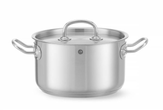 Stredný hrniec – s pokrievkou, HENDI, Kitchen Line, 3,5L, ⌀200x(H)115mm
