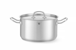 Stredný hrniec – s pokrievkou, HENDI, Kitchen Line, 6L, ⌀240x(H)135mm