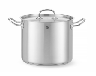 Vysoký hrniec – s pokrievkou, HENDI, Kitchen Line, 9L, ⌀240x(H)200mm