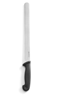 Nôž na stehno a kebab s guľatou ocieľkou, HENDI, Čierna, (L)490mm