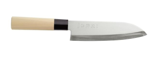 Japonský nôž Santoku, HENDI, Svetlá dubová, (L)290mm