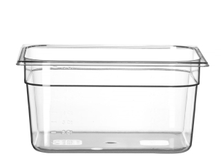 Nádoba GN 1/2, HENDI, Profi Line, GN 1/2, 9,5L, Priehľadná, 325x265x(H)150mm