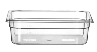 Nádoba GN 1/2, HENDI, Profi Line, GN 1/2, 6,5L, Priehľadná, 325x265x(H)100mm