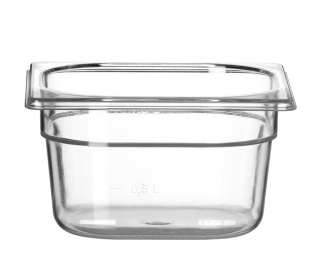 Nádoba GN 1/6, HENDI, Profi Line, GN 1/6, 1,6L, Priehľadná, 176x162x(H)100mm