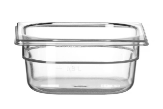 Nádoba GN 1/6, HENDI, Profi Line, GN 1/6, 1L, Priehľadná, 176x162x(H)65mm