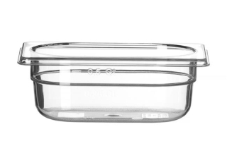 Nádoba GN 1/9, HENDI, Profi Line, GN 1/9, 0,6L, Priehľadná, 176x108x(H)65mm