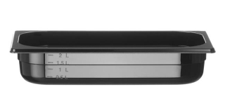 Nádoba GN 1/3, HENDI, Profi Line, GN 1/3, 2,5L, Čierna, 325x176x(H)65mm