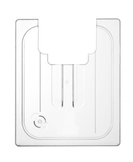 Pokrievka pre nádoby GN z polykarbonátu s otvorom na sous vide, HENDI, GN 1/2, Priehľadná, 265x325mm