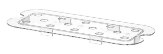 Odkvapkávač, HENDI, Profi Line, GN 1/3, Priehľadná, 266x116mm