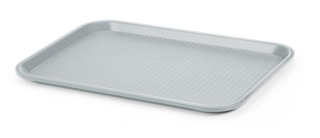 Polypropylénový podnos Fast Food – stredný, HENDI, Svetlošedá, 305x415x(H)20mm