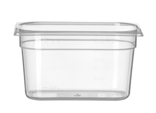 Nádoba GN 1/4, HENDI, Profi Line, GN 1/4, 4L, Priehľadná, 265x162x(H)150mm