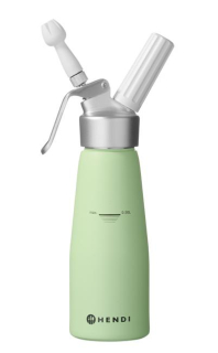 Fľaša na šľahačku , HENDI, 0,5L, Pastelovo zelená, ⌀80x(H)260mm