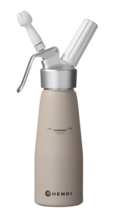 Fľaša na šľahačku , HENDI, 0,5L, Taupe, ⌀80x(H)260mm