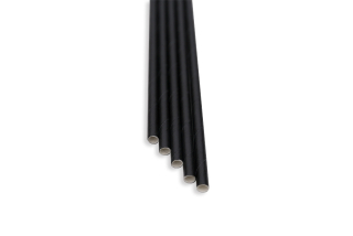 Slamky 14 cm, čierna