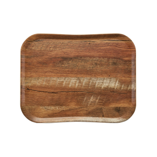 Wood podnos 33 × 43 cm, hnedý dub
