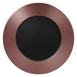 RAK Metalfusion tanier plytký zdobený 33 cm, čiernobronzový | RAK-MFEVFP33BB