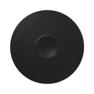 RAK Tanier plytký s jamkou 30 cm, čierna | RAK-NFMRFP30BK