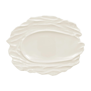 RAK Tanier reliéfny plytký 37 × 27 cm – biela | RAK-STEP28