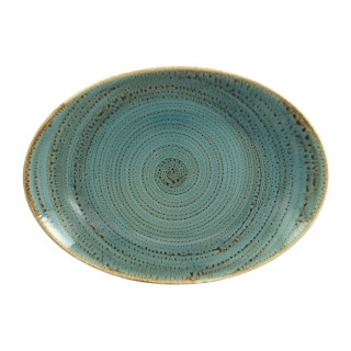 RAK Twirl tanier oválny 32 × 23 cm – lagoon | RAK-TWNNOP32LA