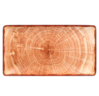 RAK Woodart tanier obdĺžny 33,5 × 18,1 cm – svetlo hnedá | RAK-WDEDRG33TB