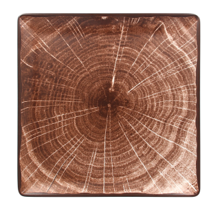 RAK Woodart tanier štvorcový 30 × 30 cm – tmavo hnedá | RAK-WDEDSQ30OB