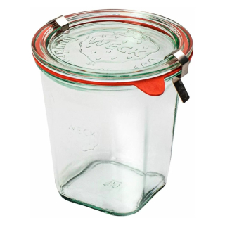 Zaváracie poháre WECK Quadro 545 ml, set 6 ks