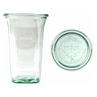 Zaváracie poháre WECK Quadro 795 ml s viečkom, set 6 ks