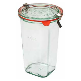 Zaváracie poháre WECK Quadro 795 ml, set 6 ks