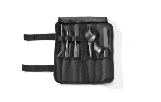 Sada na servírovanie Chef, 6 ks, čierna, HENDI, 255x25x(H)100mm
