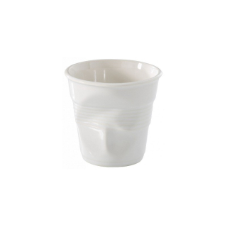 Revol Froissés pohárik 8 cl, biely | REV-616096