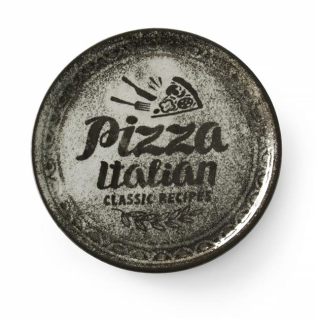 Tanier Recipe Collection Black na pizzu, HENDI, Čierna, ⌀310mm