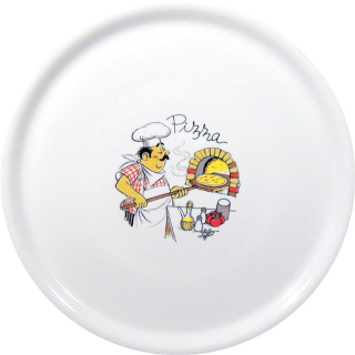 Tradičný tanier na pizzu, HENDI, Biela, ⌀310mm