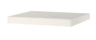 Mäsiarsky blok HDPE, HENDI, Biela, 500x400x(H)50mm