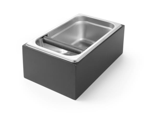 Odklepávač na kávové usadeniny v drevenom puzdre, HENDI, 275x175x(H)110mm