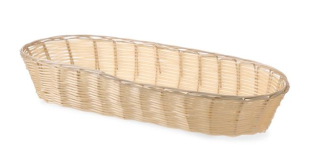 Košík - oválny dlhý, HENDI, 375x140x(H)70mm
