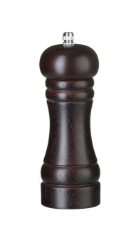 Drevený mlynček na soľ, HENDI, Tmavá dubová, ⌀57x(H)165mm